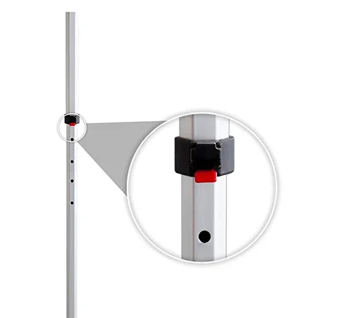 Push-button height adjustment